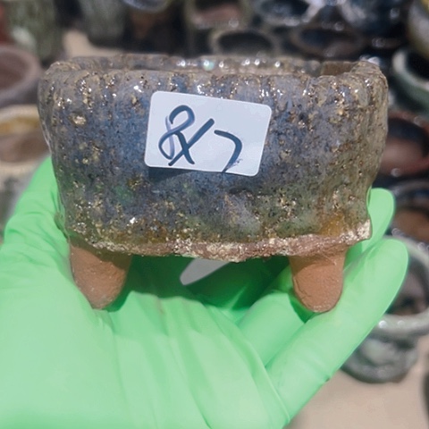 红陶粗陶花盆手工