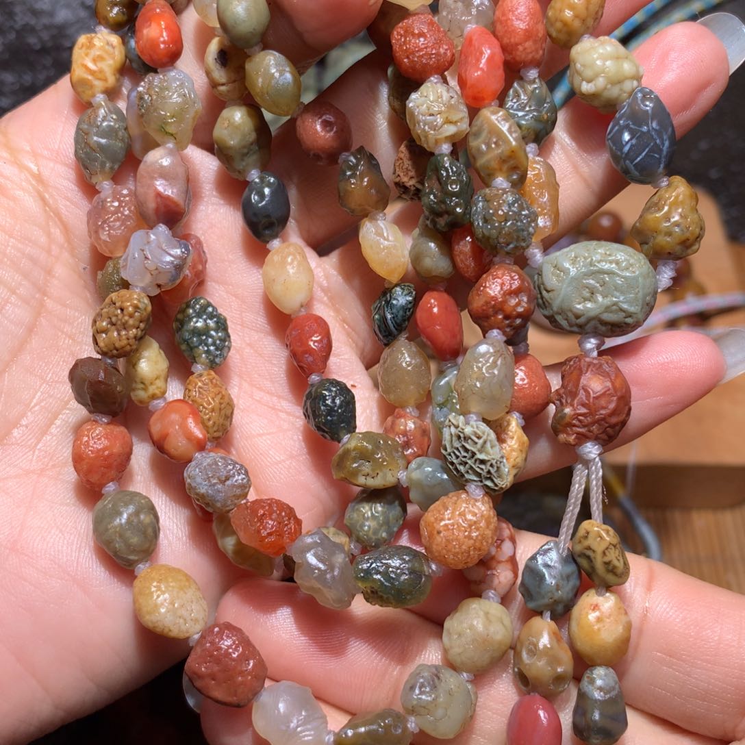 未镶嵌玛瑙/玉髓珠宝半成品