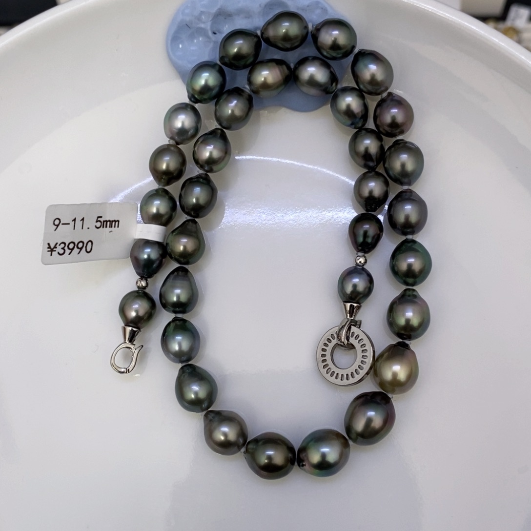 未镶嵌海水珍珠颈饰卡***C大溪地项链9-11.5诗