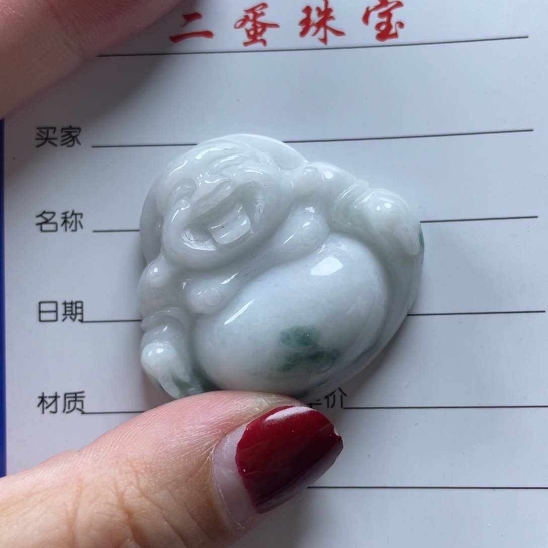 翡翠颈饰未镶嵌微瑕介意勿拍「40佛公」