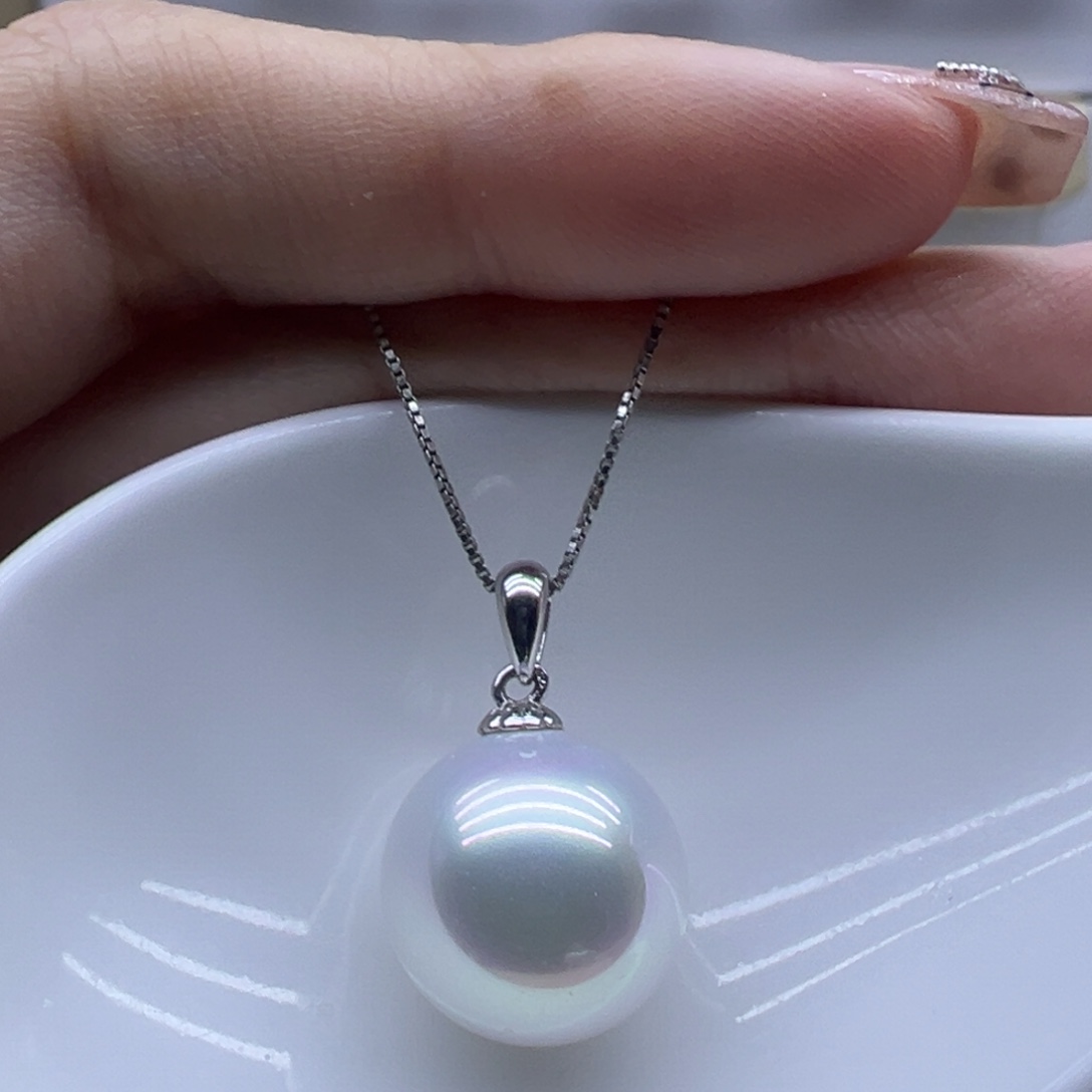 银S925镶嵌吊坠(赠链)淡水珍珠