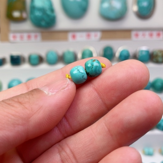 绿松石珠宝奇石未镶嵌沁*