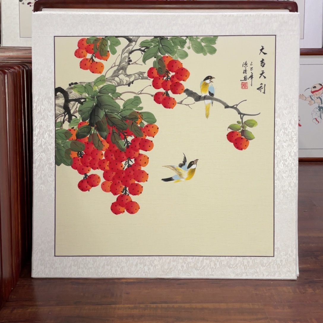 国画带框尺寸83*83厘米