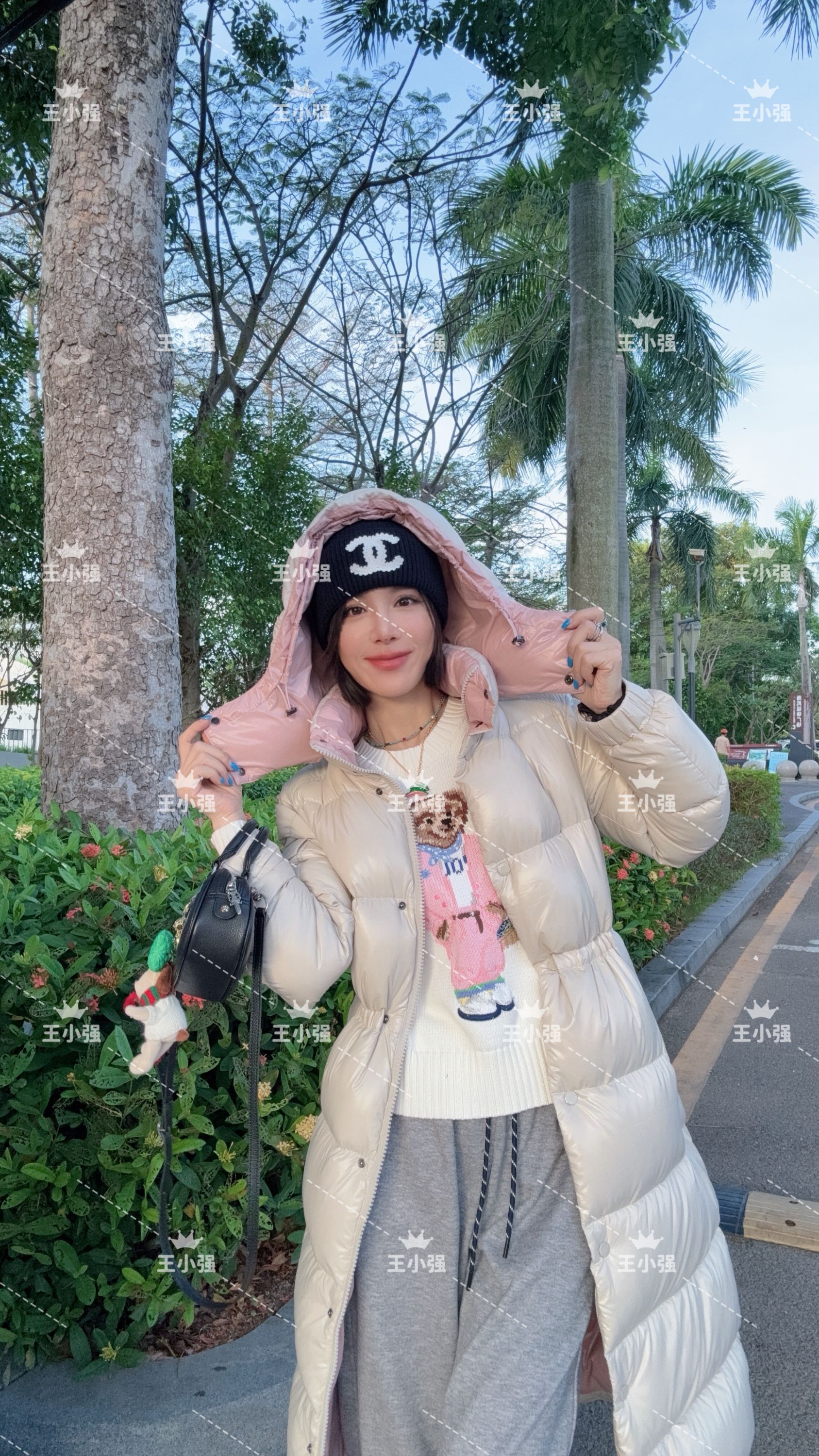  【王小强家大白熊】中长款保暖经典羽绒服