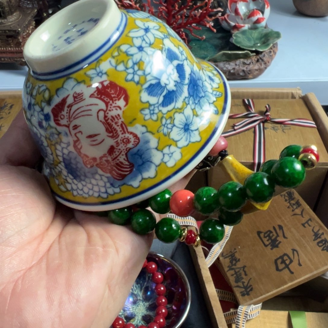 紫砂茶碗我俩粉丝证啊啊