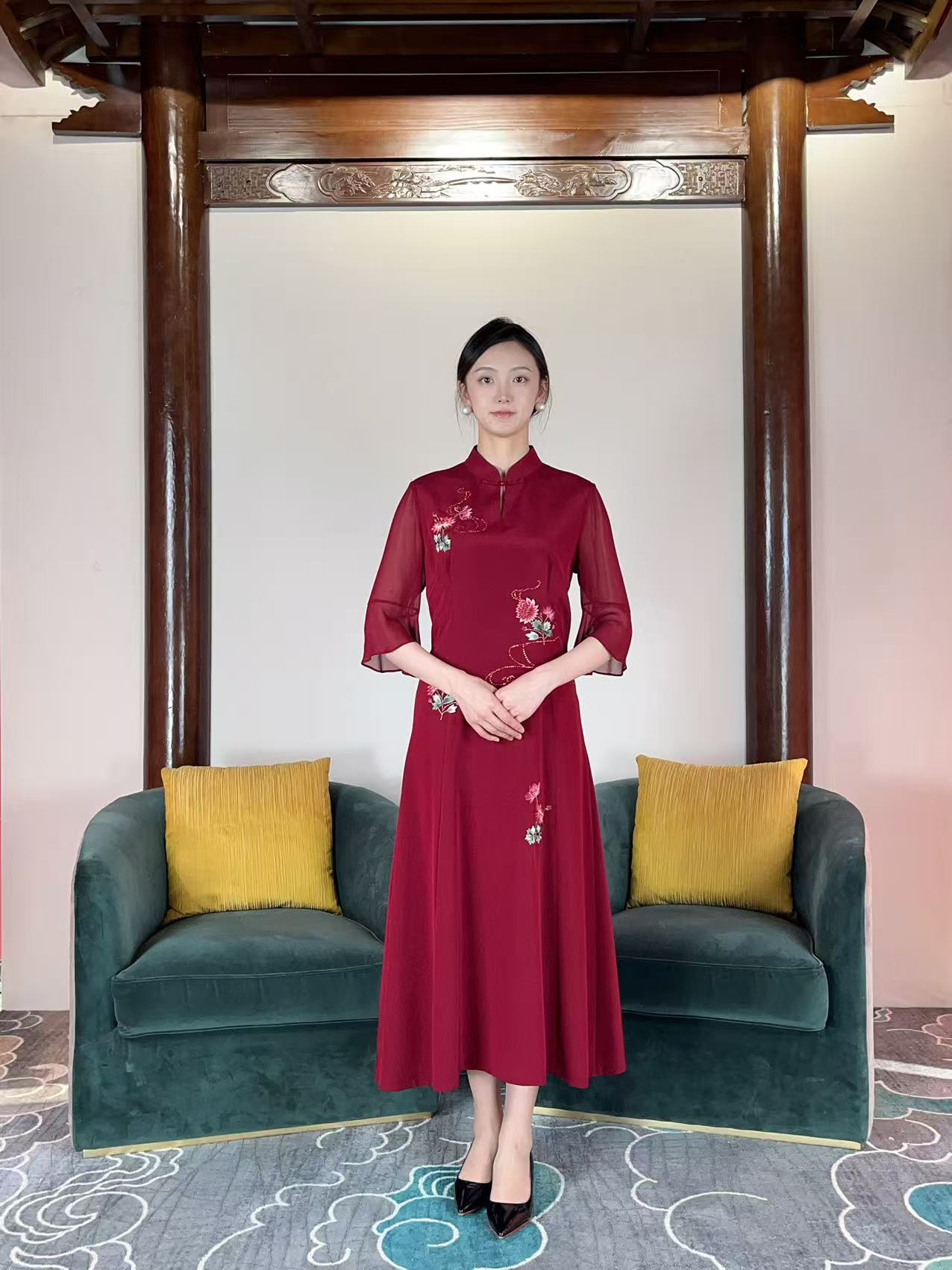 懿菲连衣裙(天香国色)YF20191518-1520