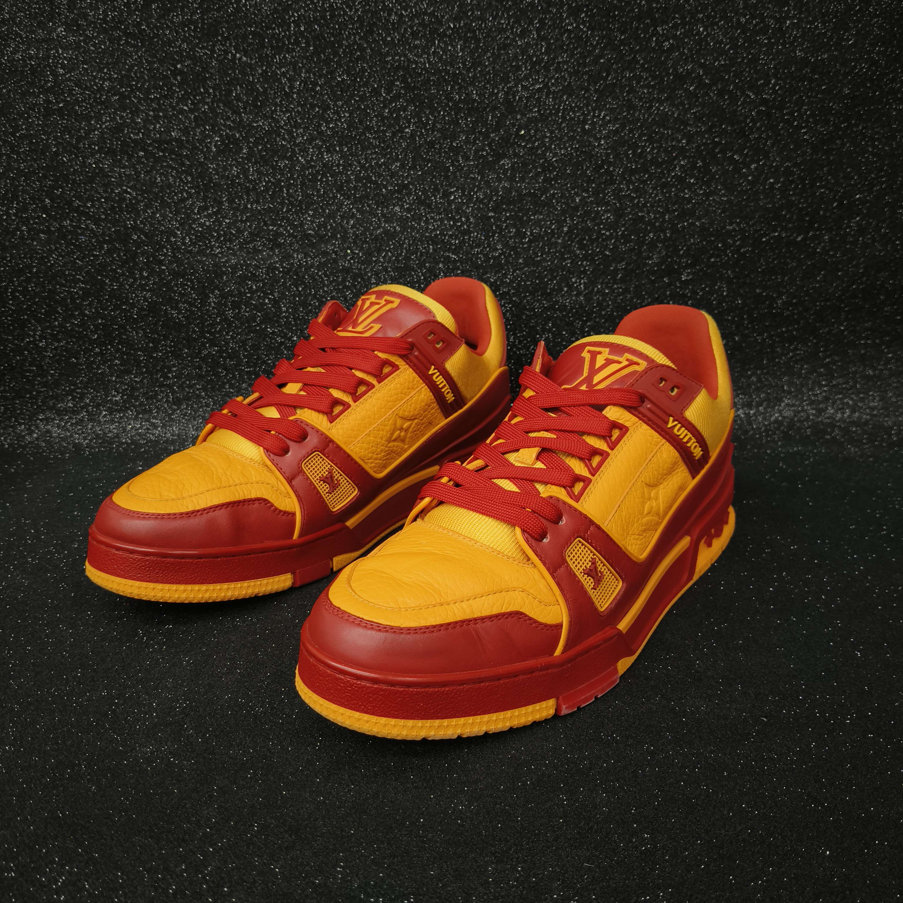 99新 LouisVuitton/路易威登 8.5码/42.5码/钢铁侠黄红/Trainer