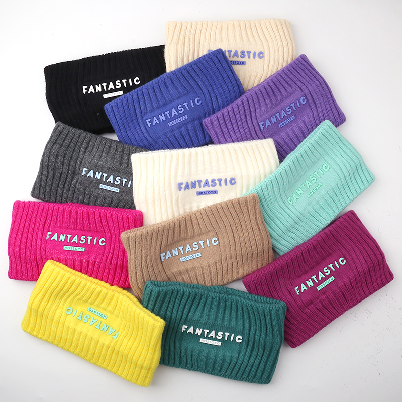 秋冬加厚加宽毛线发带户外跑步护脑额头冬季保暖厚款休闲百搭