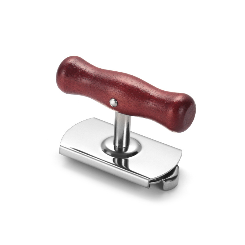 省力旋盖器 不锈钢开罐器木柄拧盖器 旋盖小宝开瓶小工具