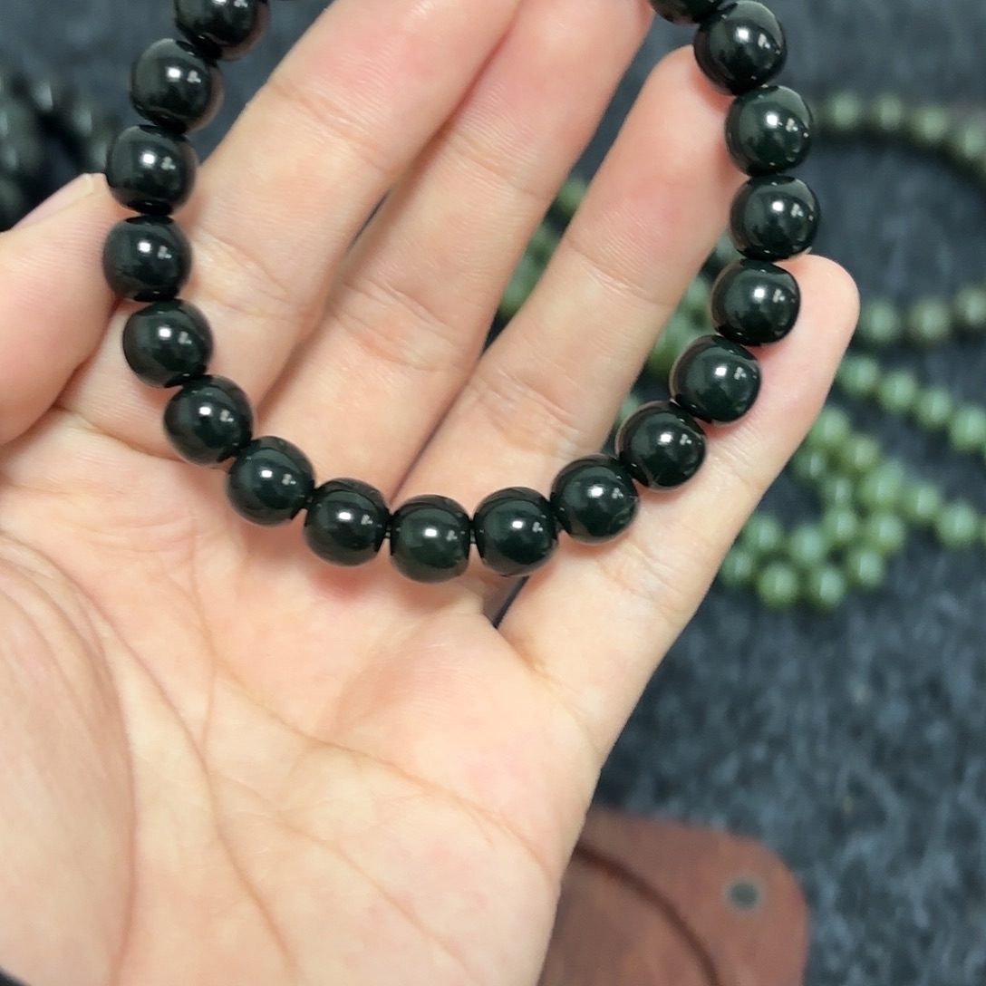 和田玉未镶嵌手链