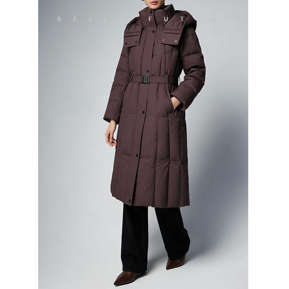 Bella Futura简约大气修身显瘦高纯度鹅绒百搭长款羽绒-A2501219