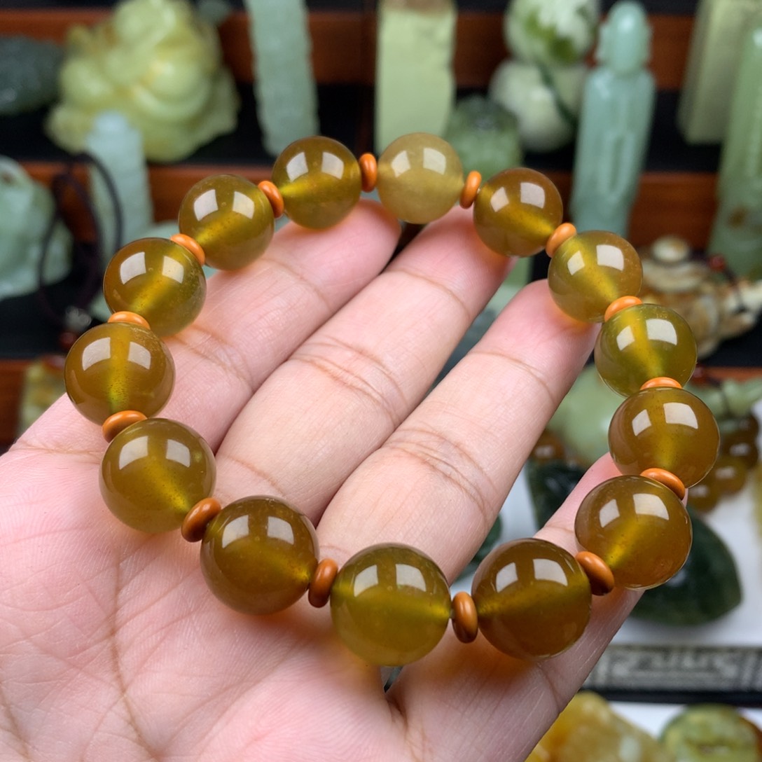 岫玉手串手链未镶嵌