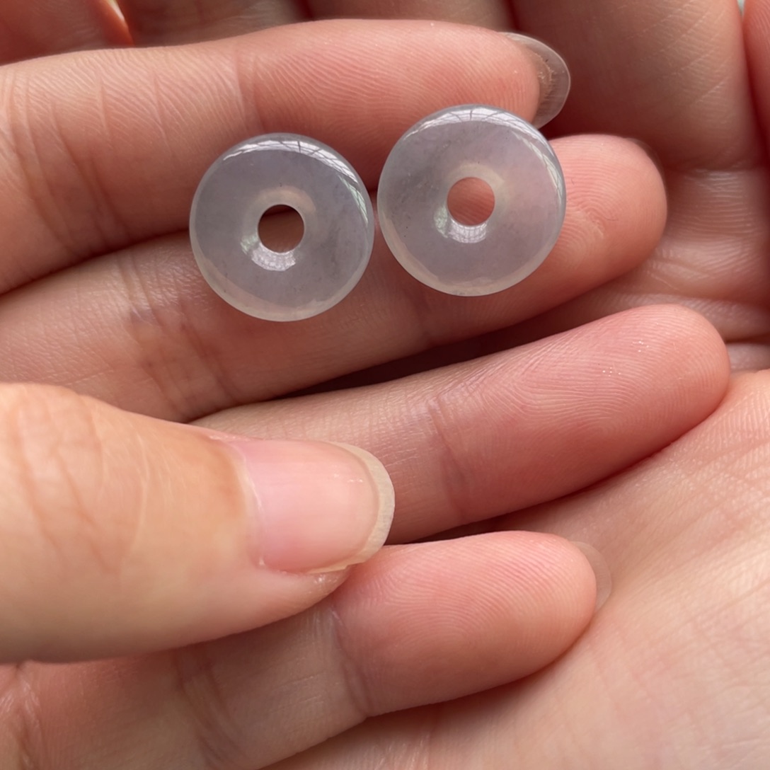 翡翠颈饰未镶嵌甜甜圈