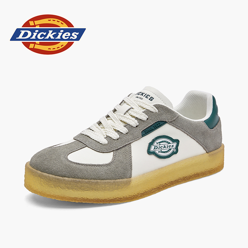 Dickies2025男士时尚男真皮潮鞋百搭板鞋低帮男休闲鞋复古运动鞋