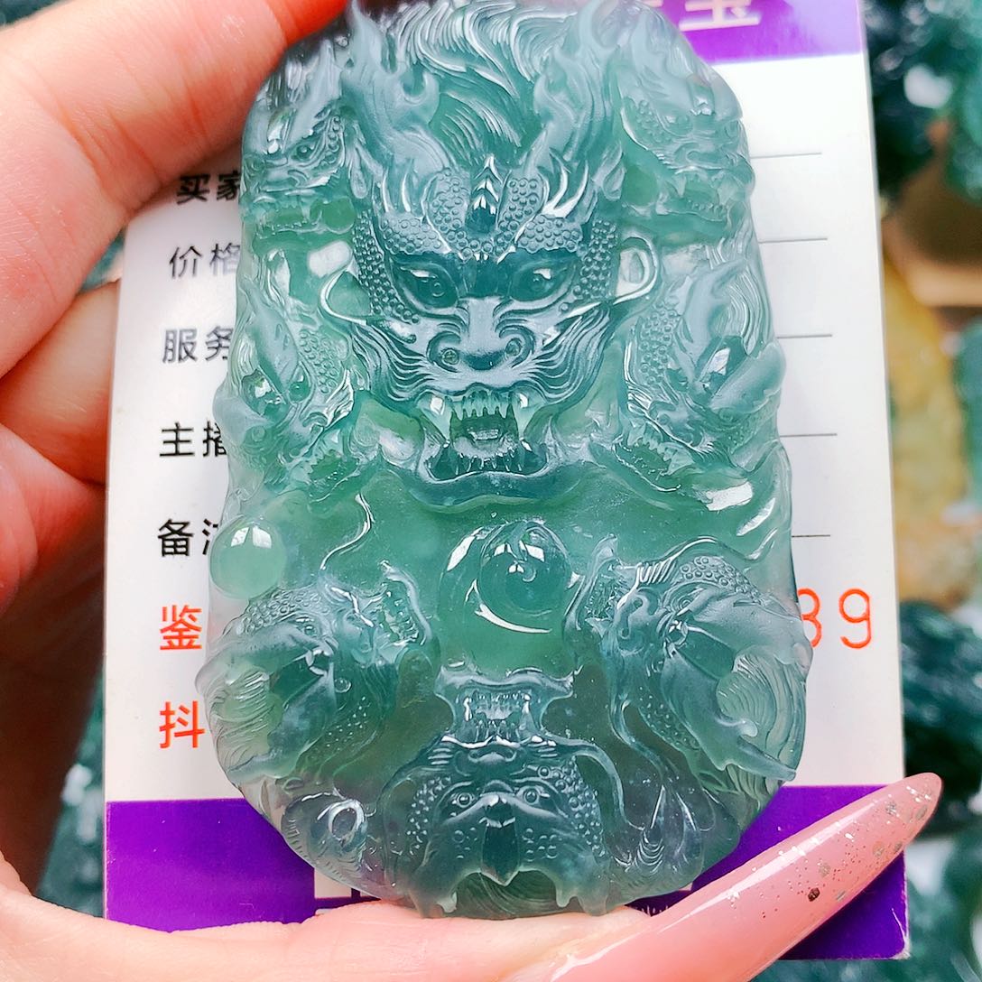 【闪购商品】翡翠未镶嵌颈饰a***人纯天然A货翡翠