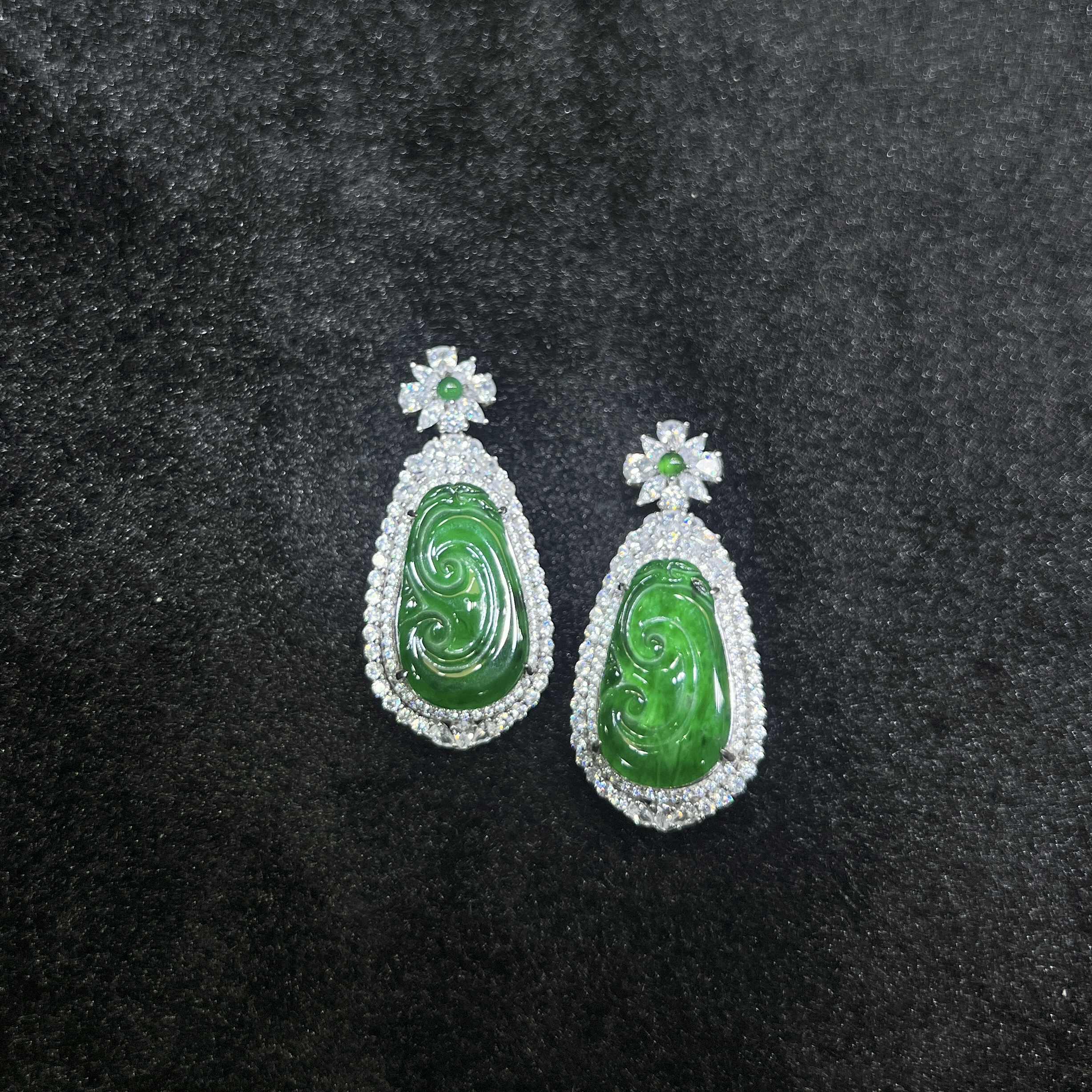 【红旭明玉】天然翡翠A货满绿如意吊坠A04 多样性发一件