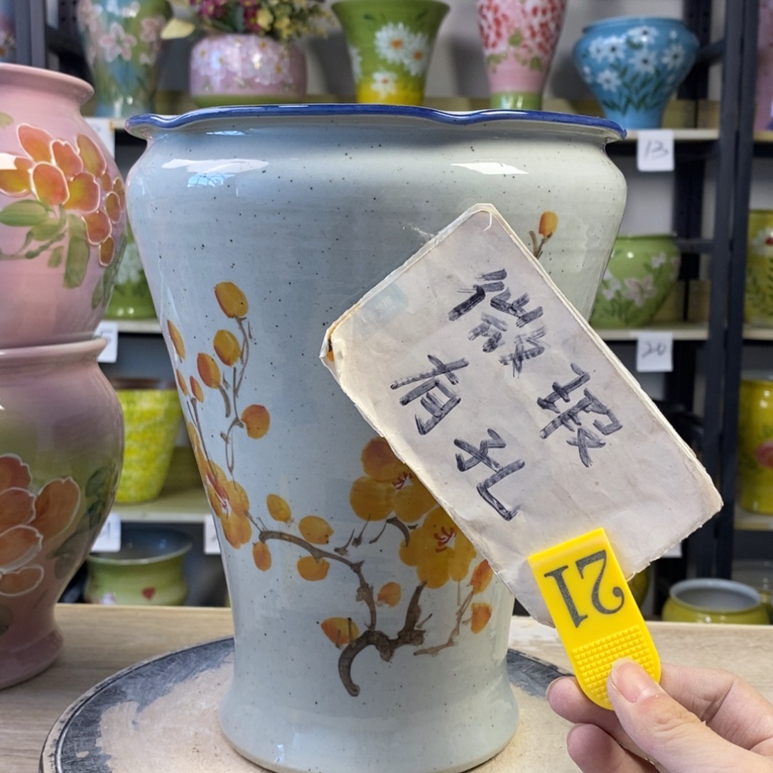 景德镇手工手绘陶瓷花盆