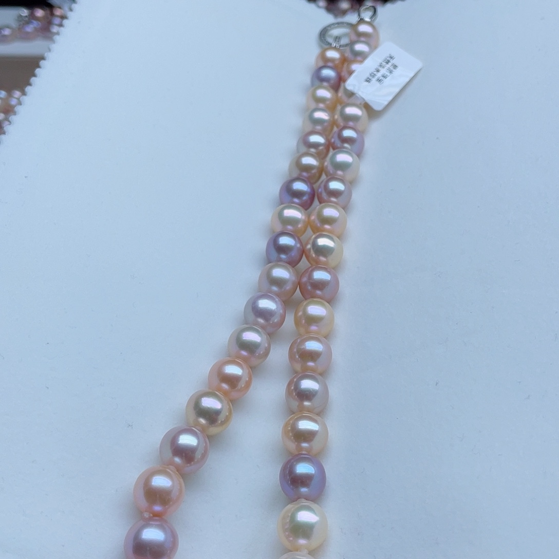 淡水珍珠颈饰银S925镶嵌