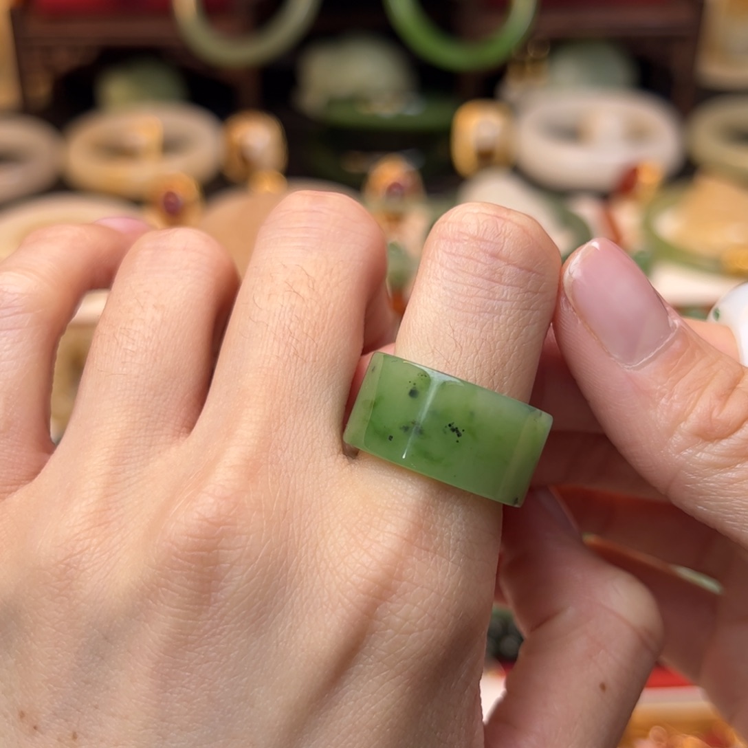 和田玉戒指未镶嵌17