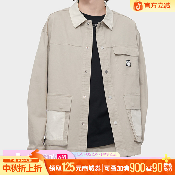 男长袖秋梭织潮牌外套宽松工装风百搭上衣T11M423703