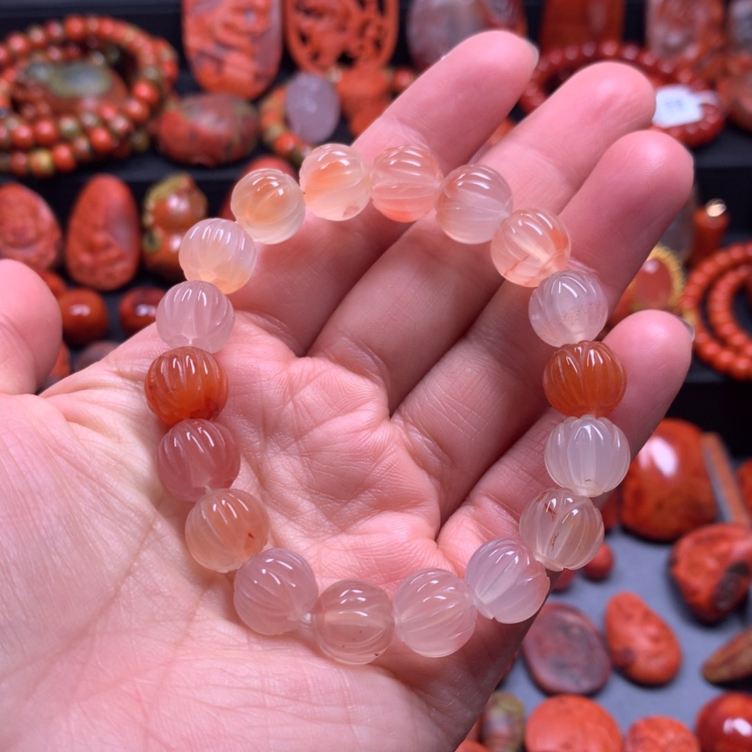 南红玛瑙手串11mm未镶嵌