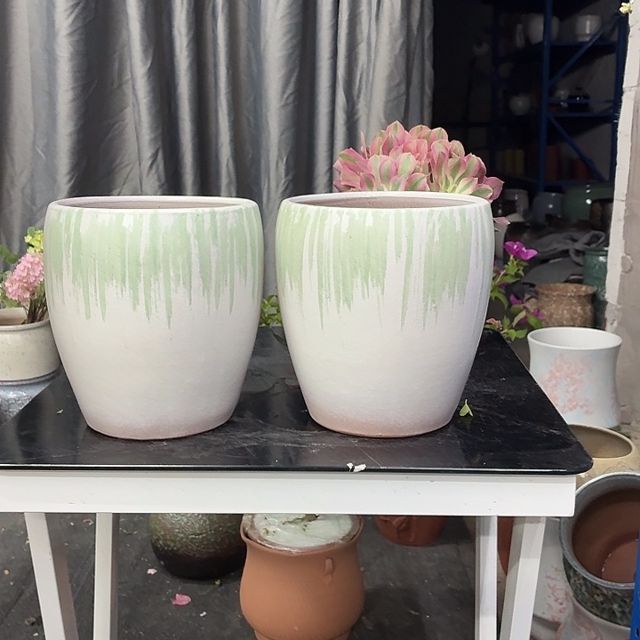 18×21 -粗陶花盆有孔-买买买