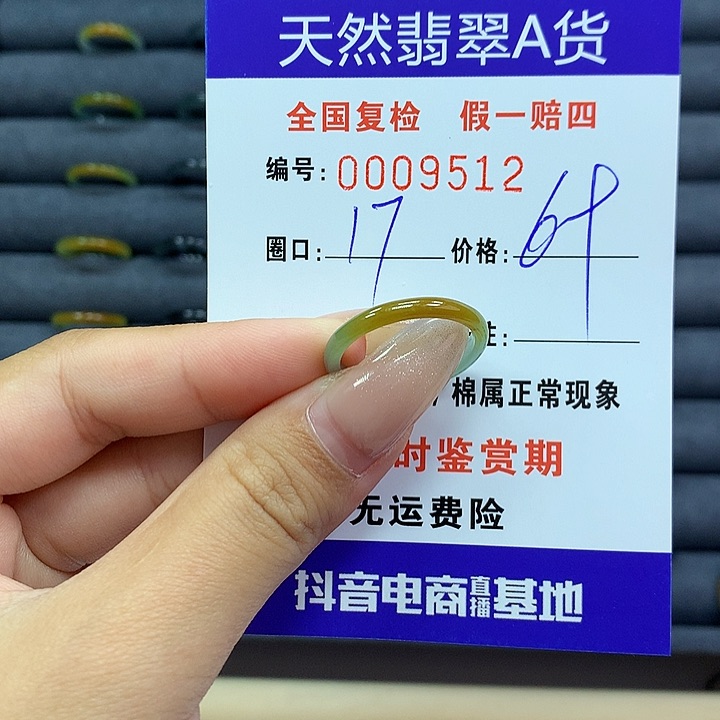 翡翠戒指未镶嵌      9512
