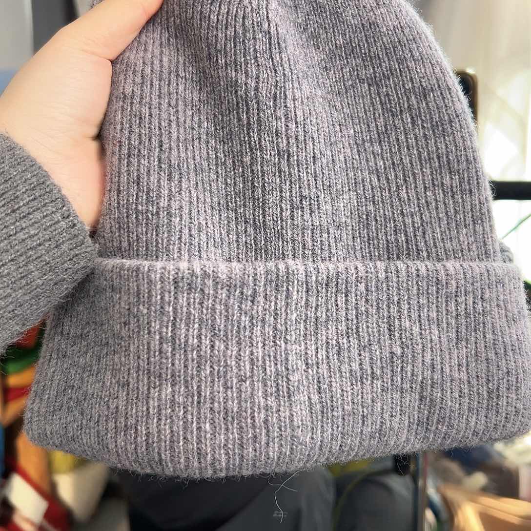 恩卡灰色羊毛帽子