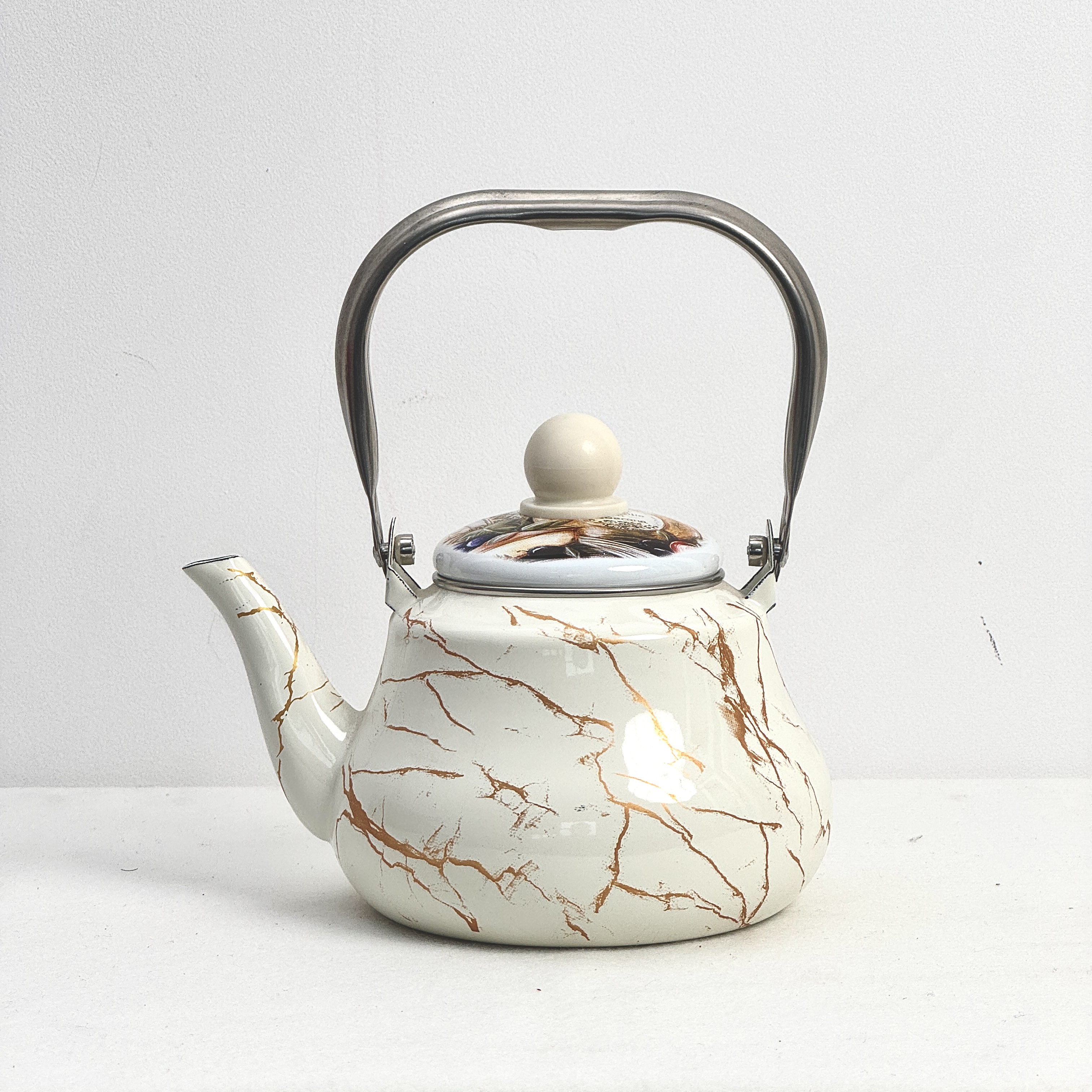 准新品  高端陶瓷釉烧水壶