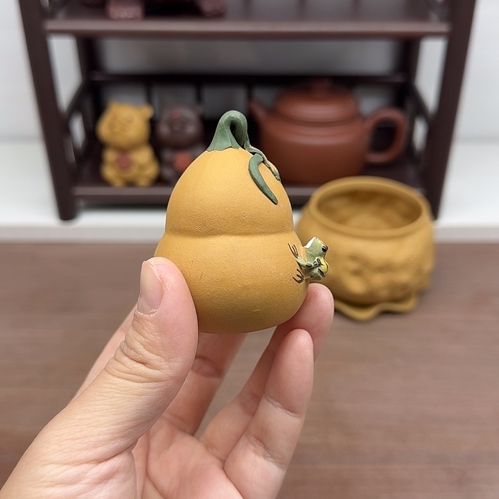 段泥茶案喷水茶宠