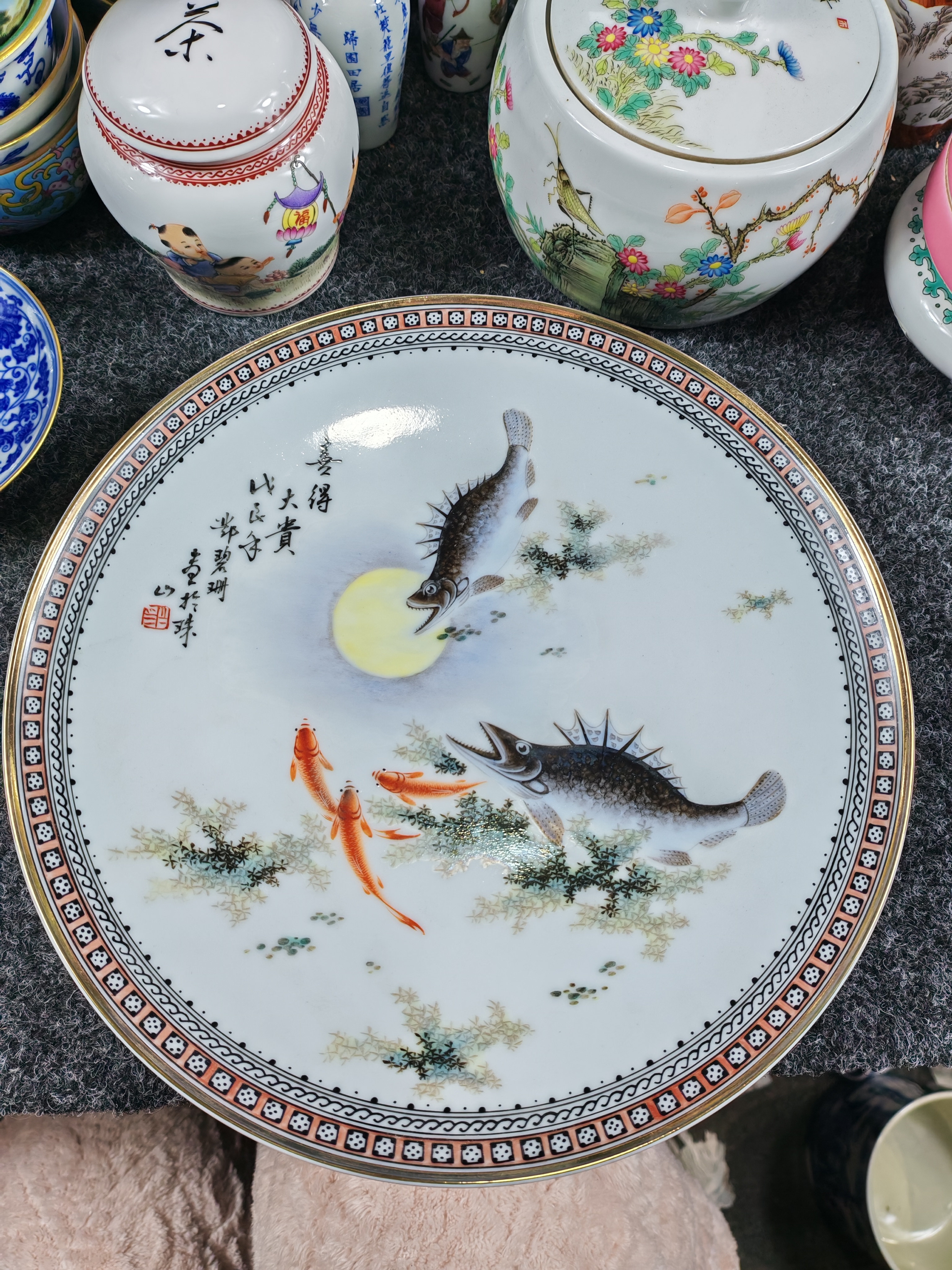 手工手绘陶瓷摆件工艺品