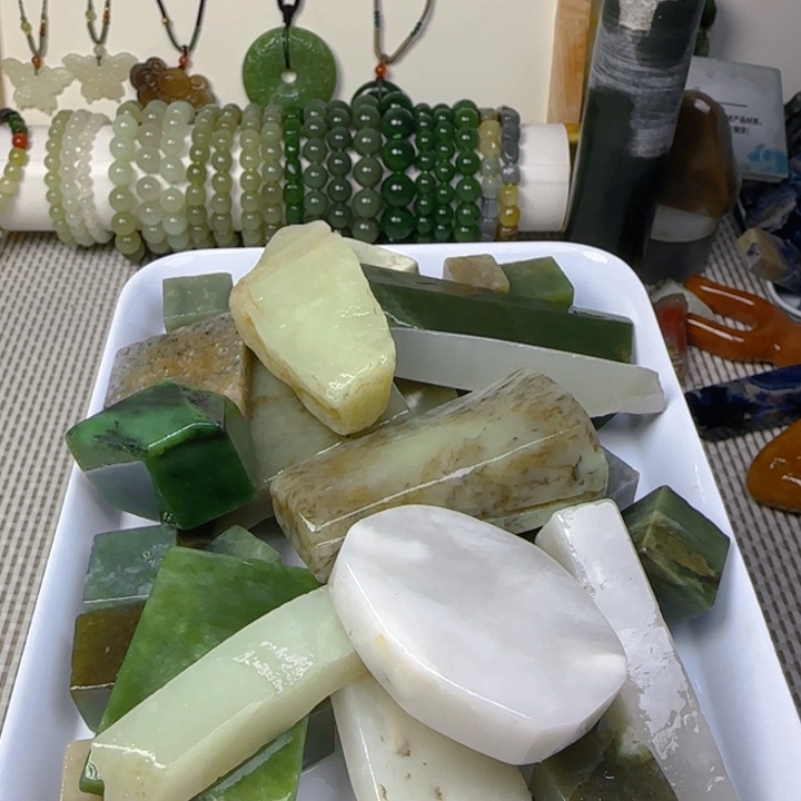 未镶嵌和田玉珠宝半成品南***笋