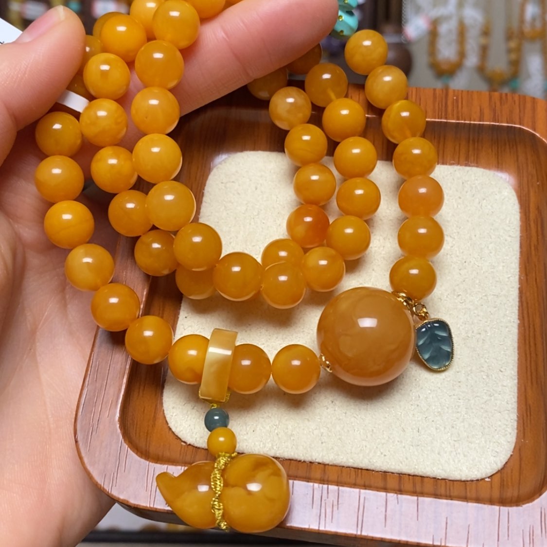 【闪购商品】手链蜜蜡未镶嵌手串