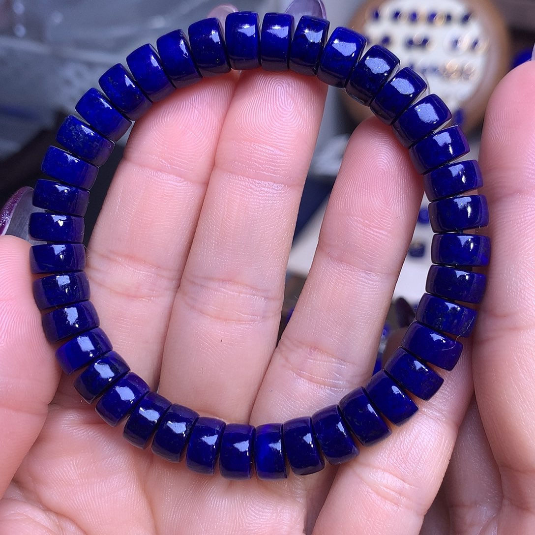 小***家青金石未镶嵌9m黑加仑顶级药片