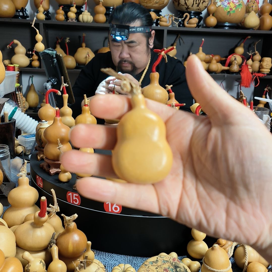 文***文葫芦福禄双全手把件