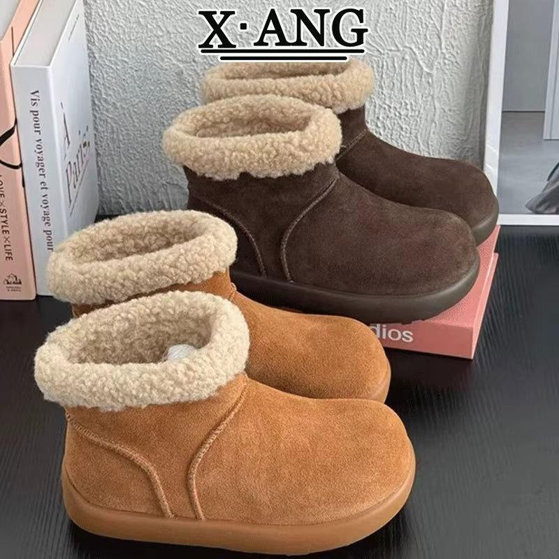 【小围脖】【带运费险】老牛大土豆全新升级2025冬季氛围感雪地靴