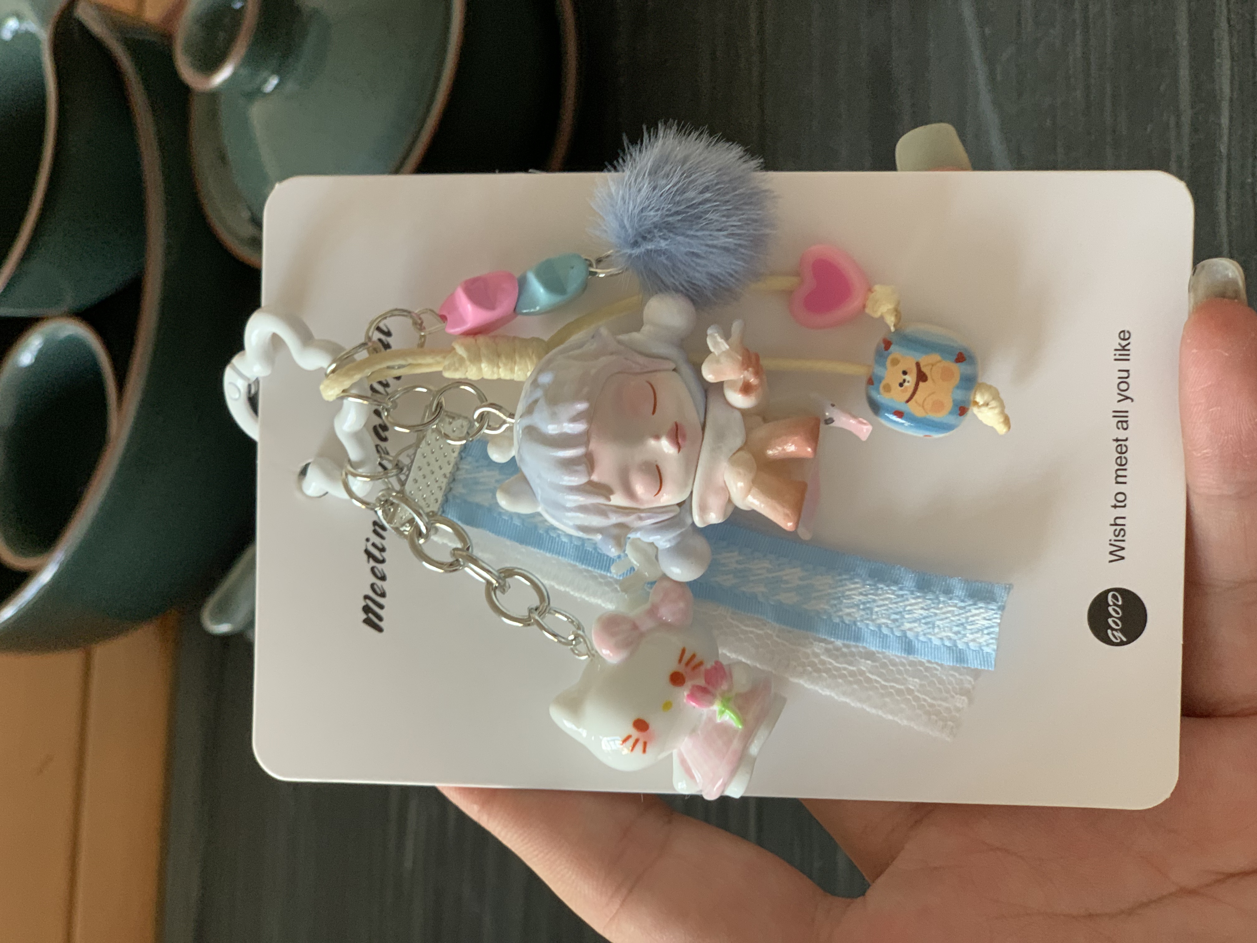 dd手机小提溜包挂潮玩萌粒包挂手机链钥匙扣车挂手机挂件改娃