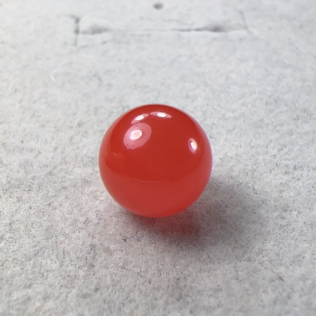 南红玛瑙9.5单珠未镶嵌