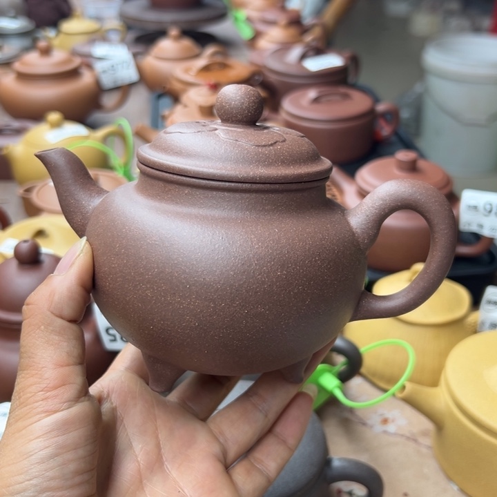 茶壶紫砂紫泥半手400