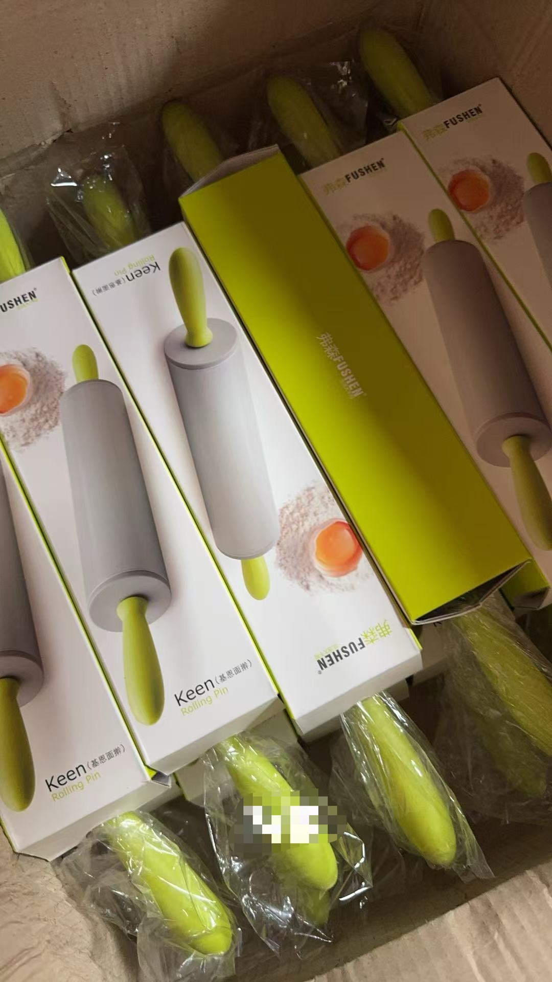 塑料柄不锈钢擀面棍滚轴擀面杖家用大号压面棍酒店烘焙厨房