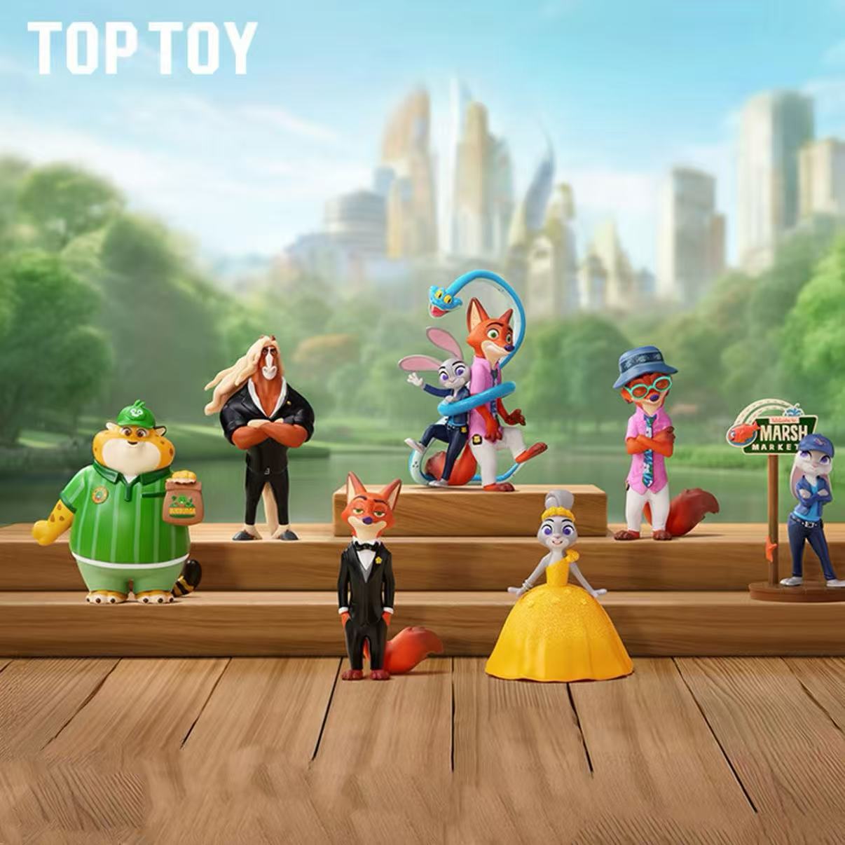 【TOPTOY】疯狂动物城朱迪抱抱公仔盲盒摆件