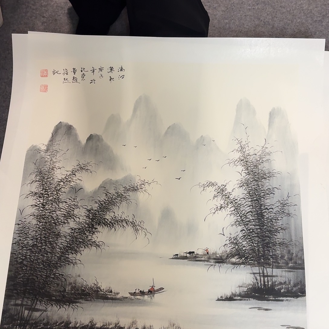 国画纯手工手绘图