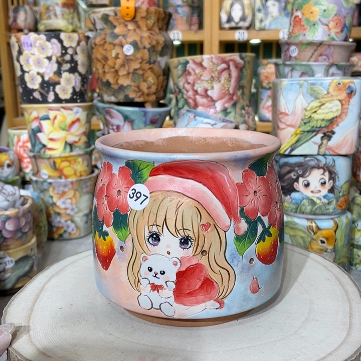 红陶景德镇艺术手绘作品