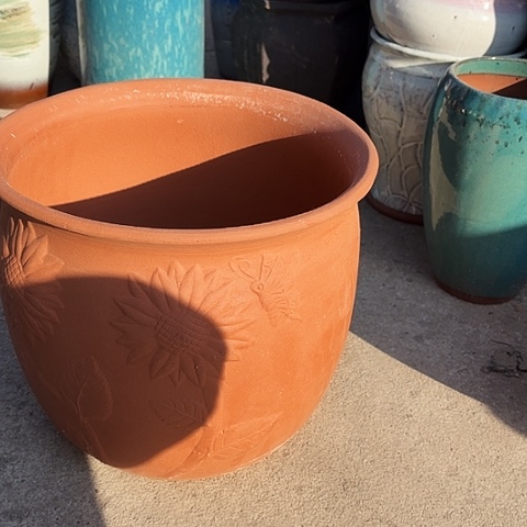 口29高27瑕疵口裂盆子 