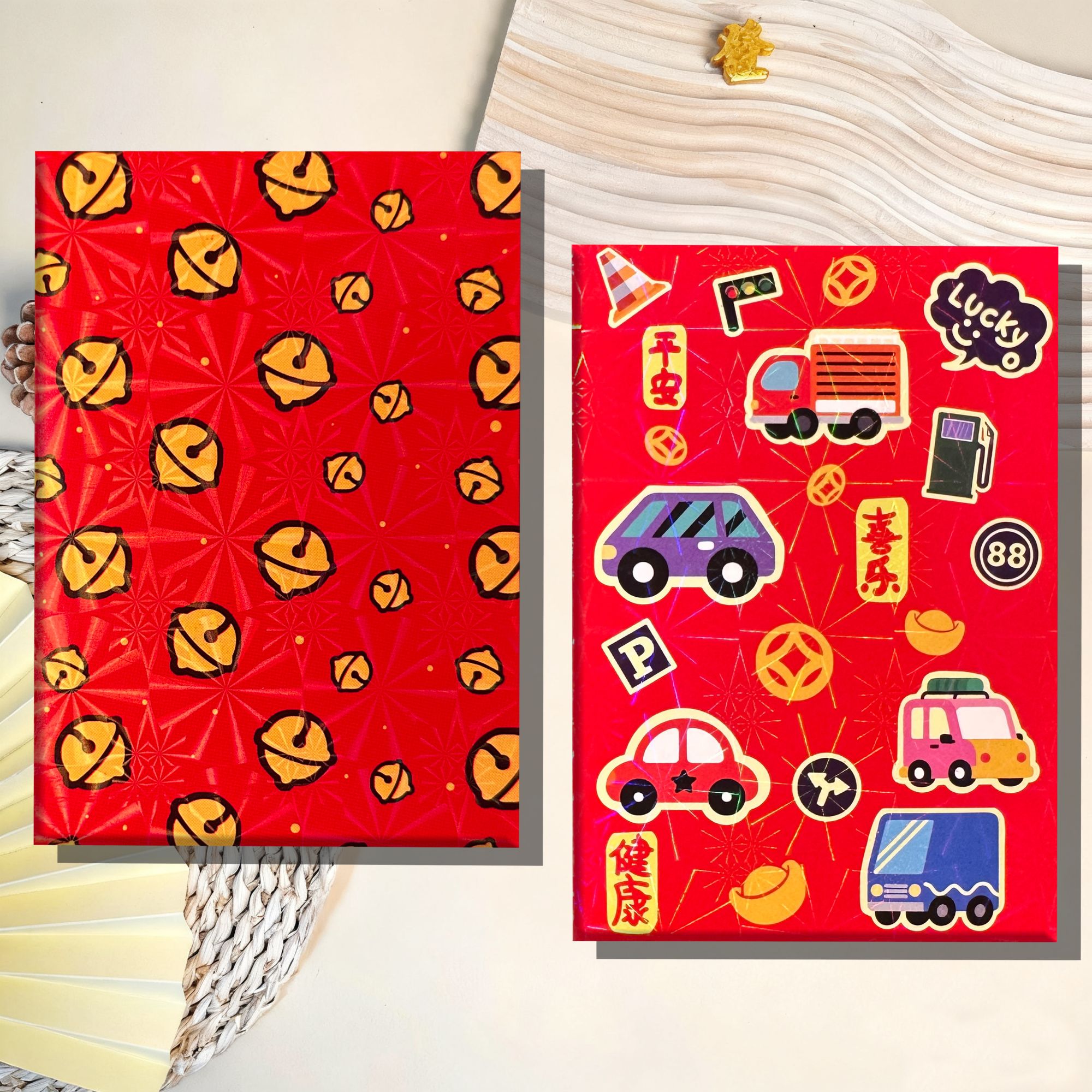 2026新款镭射卡通可爱创意个性通用利是封超人汽车积木利是封红包