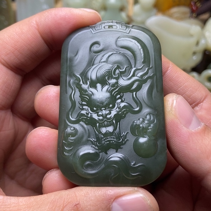 和田玉未镶嵌挂件