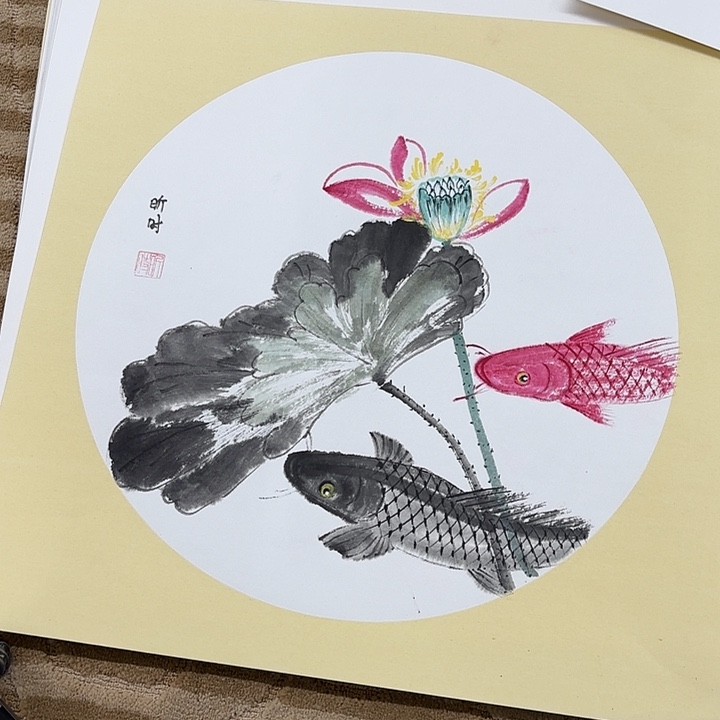 国画花鸟的翅膀和翅膀都是白色的