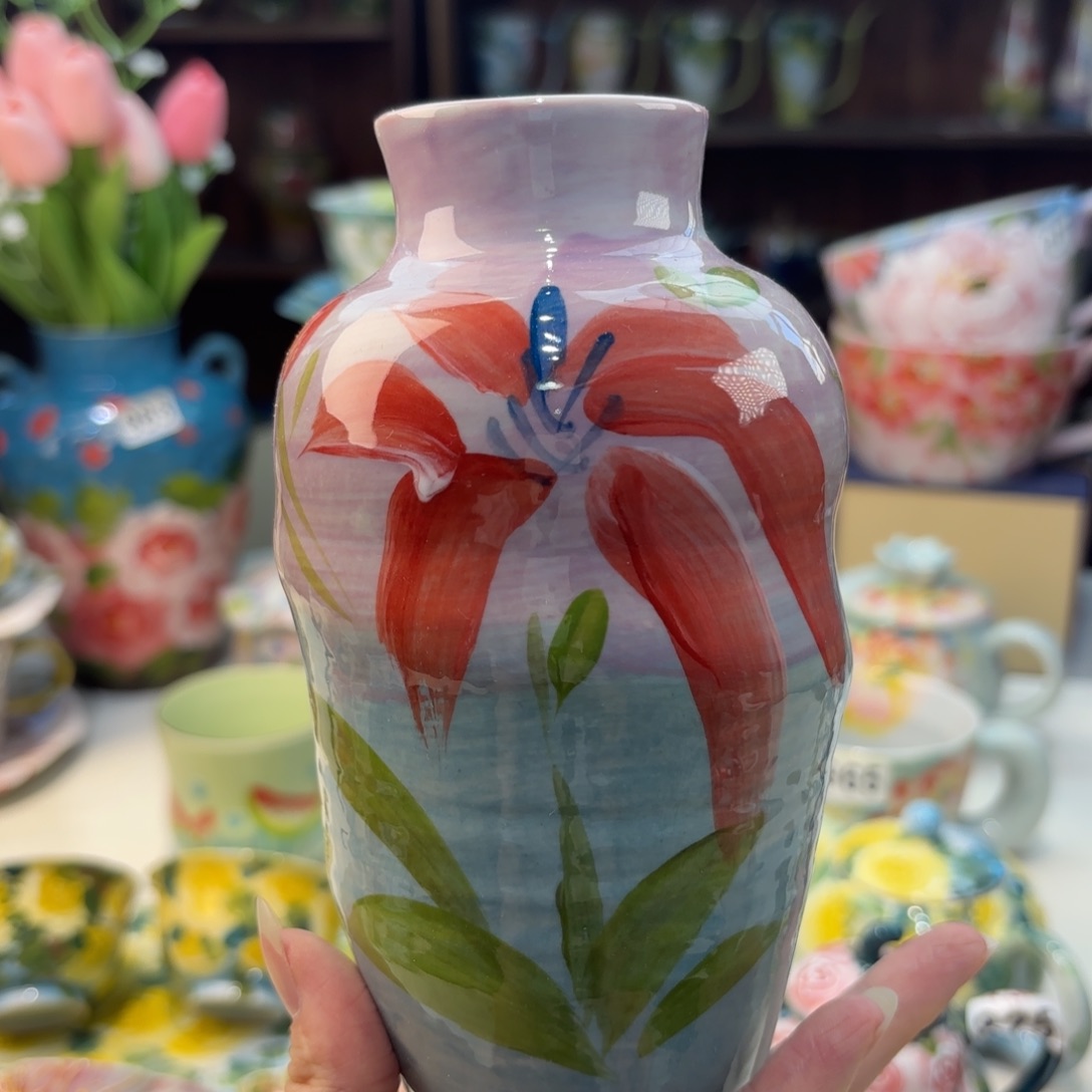 瓷片景德镇手绘高温釉下彩陶瓷茶具
