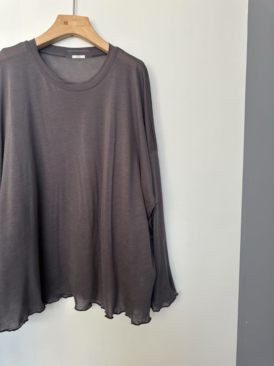 韩国正品不支持退换/夏天/下摆木耳边防晒长袖/0111/17