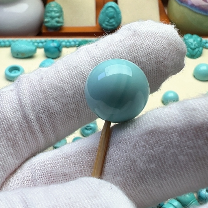 绿松石珠宝奇石未镶嵌14.2